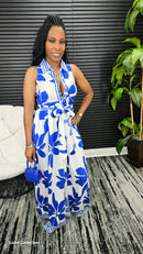 Indira Maxi Dress (Blue) - Laine Collection