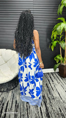 Indira Maxi Dress (Blue) - Laine Collection