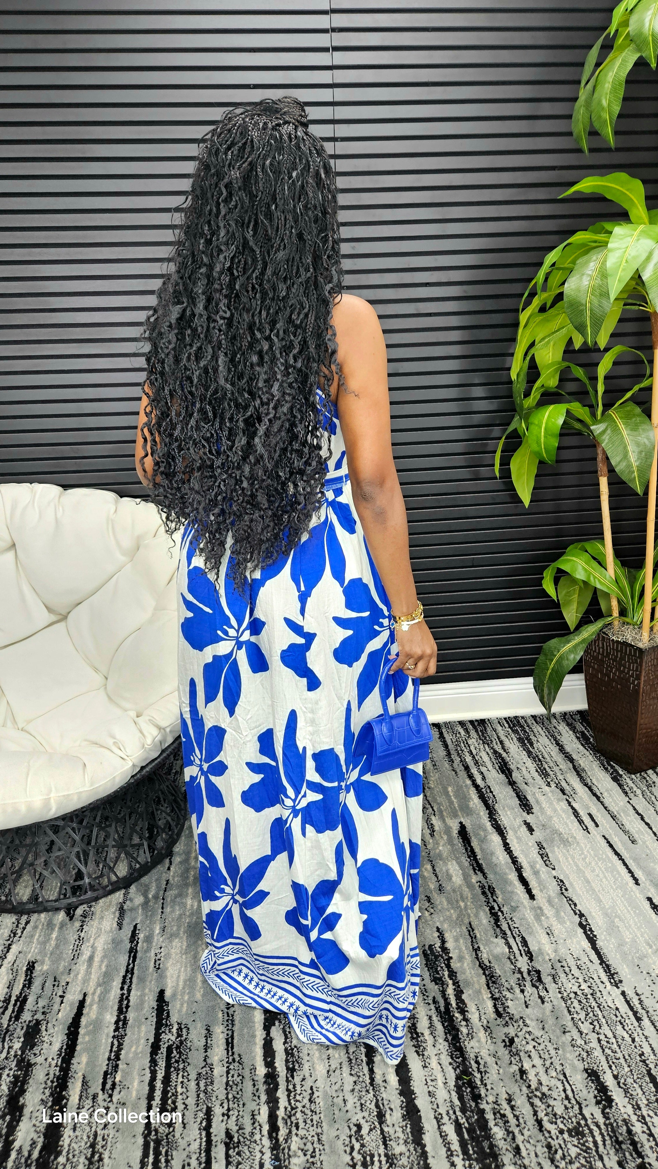 Indira Maxi Dress (Blue)