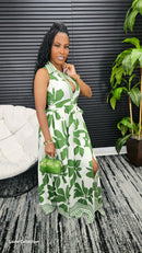 Indira Maxi Dress (Green) - Laine Collection