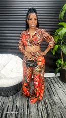 Untamed Flame Pants Set - Laine Collection