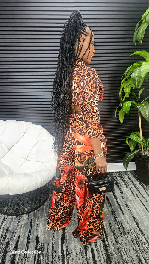 Untamed Flame Pants Set - Laine Collection