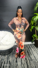 Jungle Blooming Skirt Set - Laine Collection