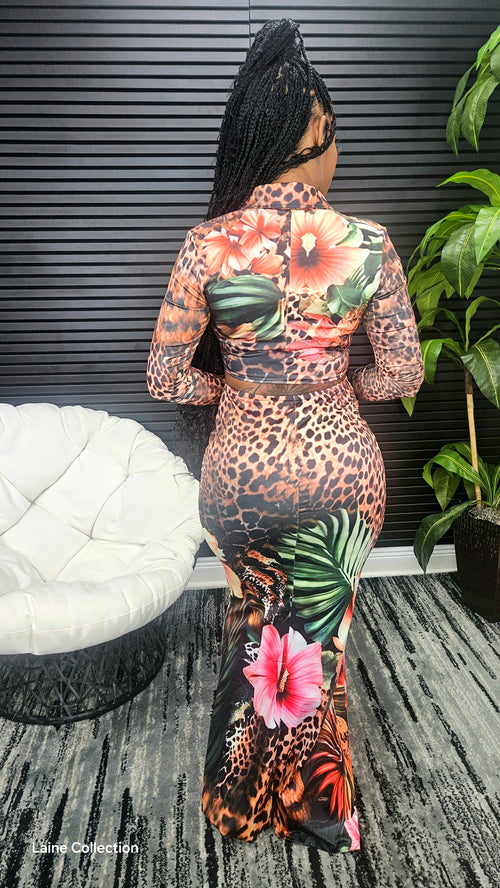 Jungle Blooming Skirt Set - Laine Collection