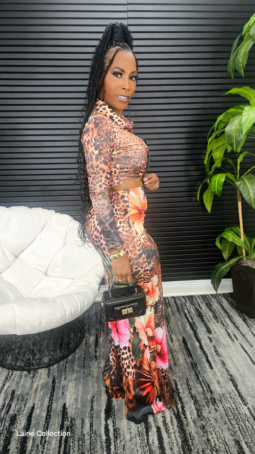 Jungle Blooming Skirt Set - Laine Collection