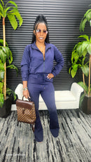 Lookin' Easy Pants Set (Navy) - Laine Collection