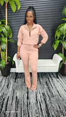 Lookin' Easy Pants Set(Nude Pink) - Laine Collection