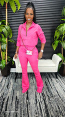 Lookin' Easy Pants Set(Fuchsia) - Laine Collection