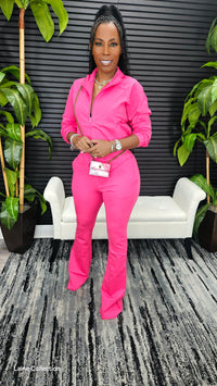 Lookin' Easy Pants Set(Fuchsia) - Laine Collection