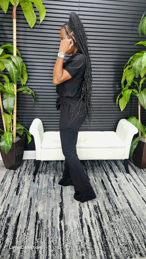 Comfort All Day Pants Set(Black) - Laine Collection