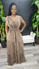 Meet Me In The Middle Jumpsuit (Brown) - Laine Collection