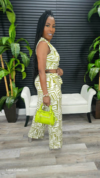 Sun Kissed Pants Set(Citron) - Laine Collection