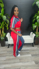 Don't Think Twice Pants Set(Red)