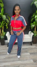 Don't Think Twice Pants Set(Red)