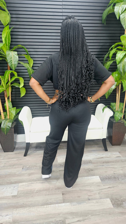 Don't Think Twice Pants Set(Black) - Laine Collection