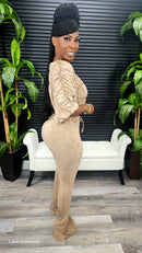 Over Doing It Pants Set(Cocoa Cream)