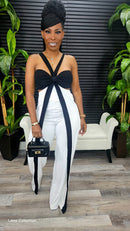 All The Drama Jumpsuit(White)