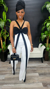 All The Drama Jumpsuit(White)