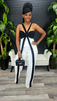 All The Drama Jumpsuit(White)