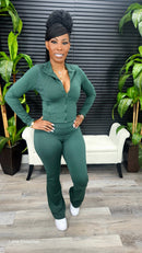 Make You Sweat Legging Set(Olive)