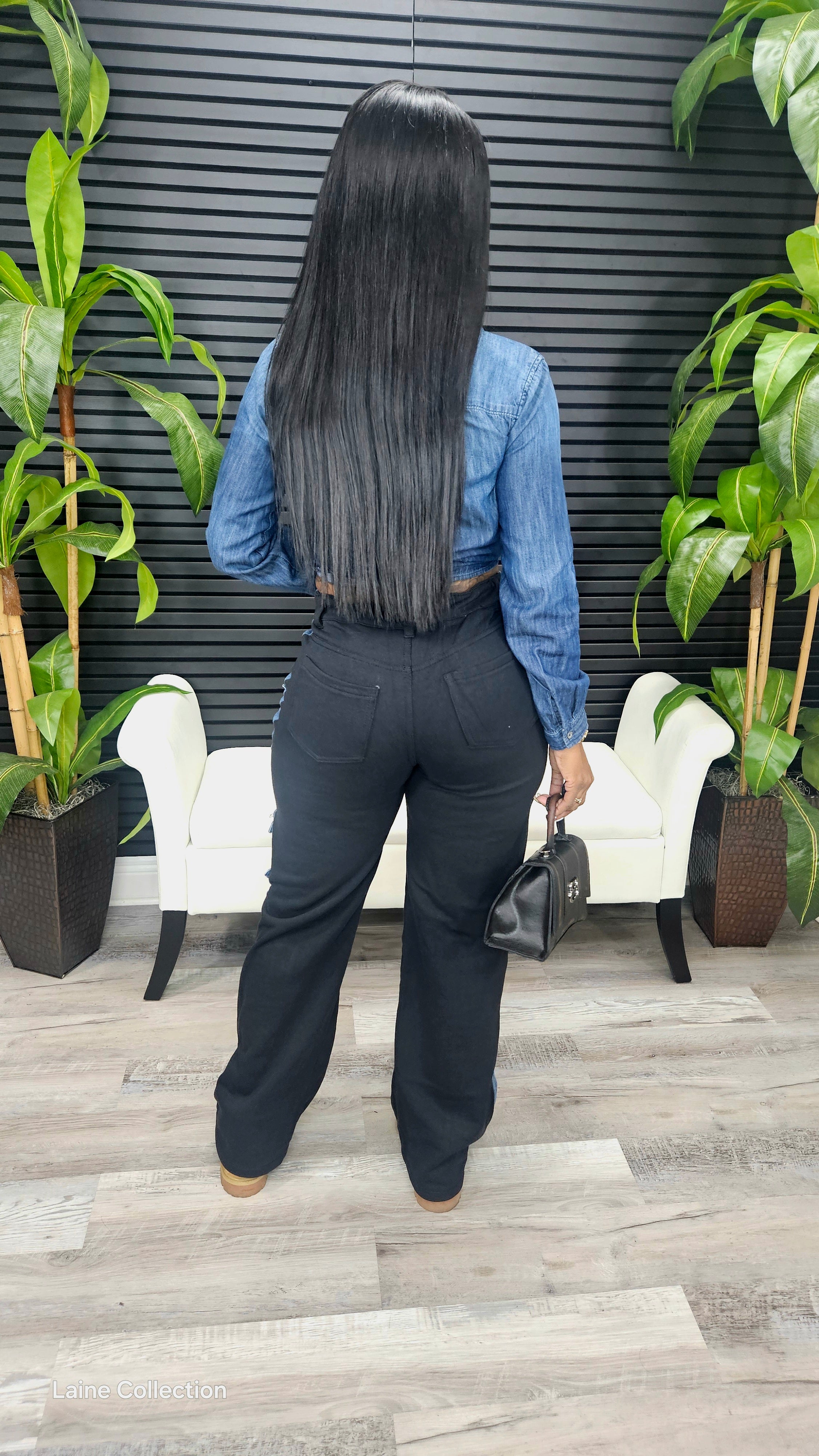 Picking Side Pants(Black)