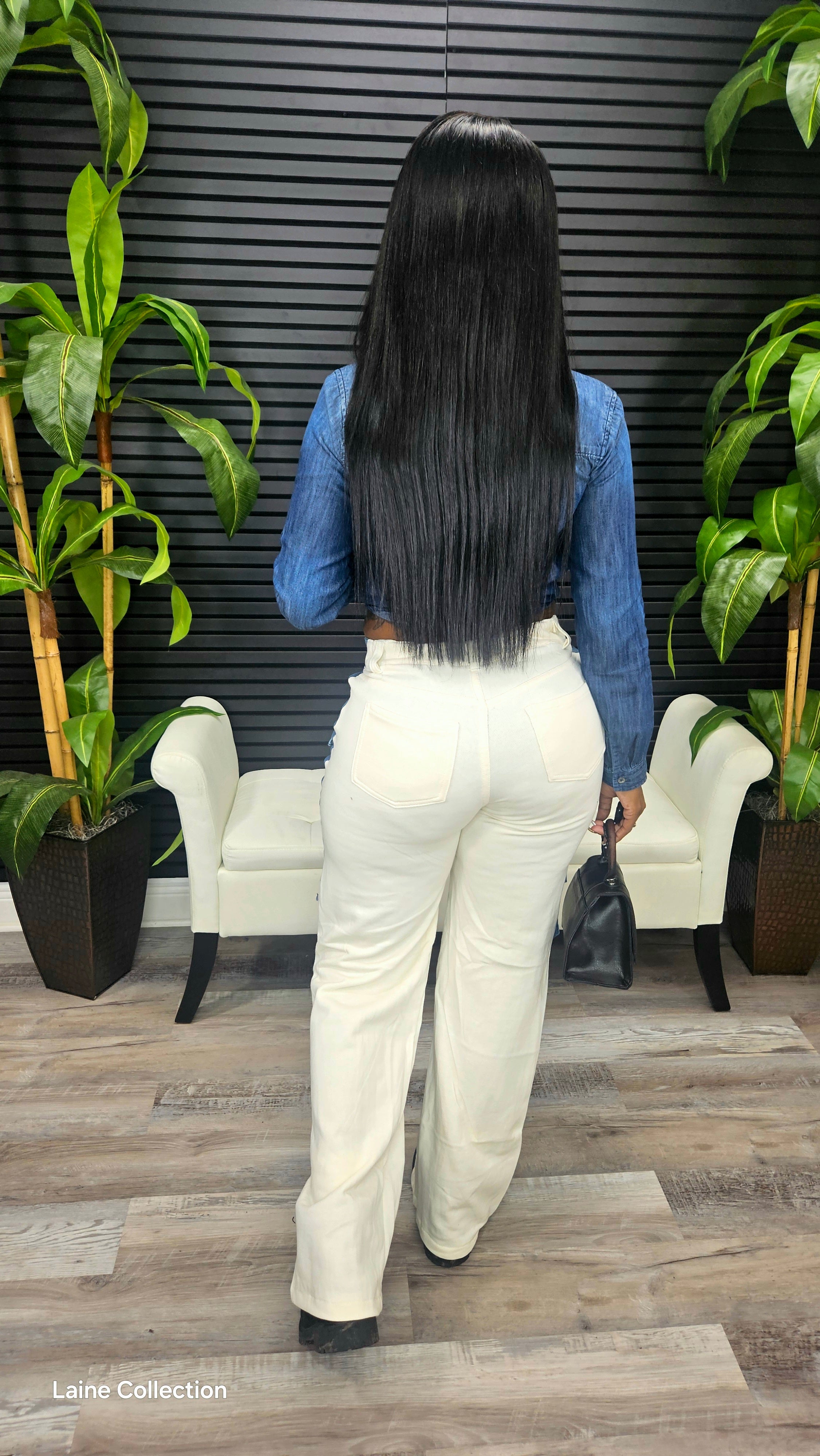 Picking Side Pants(White)