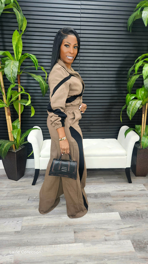 Like Candy Jumpsuit(Mocha) - Laine Collection