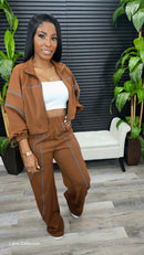 Off Limit Pants Set(Brown)