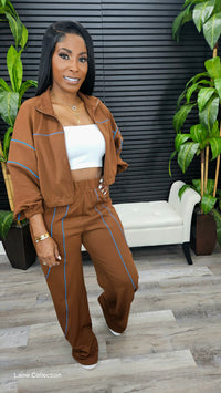 Off Limit Pants Set(Brown)
