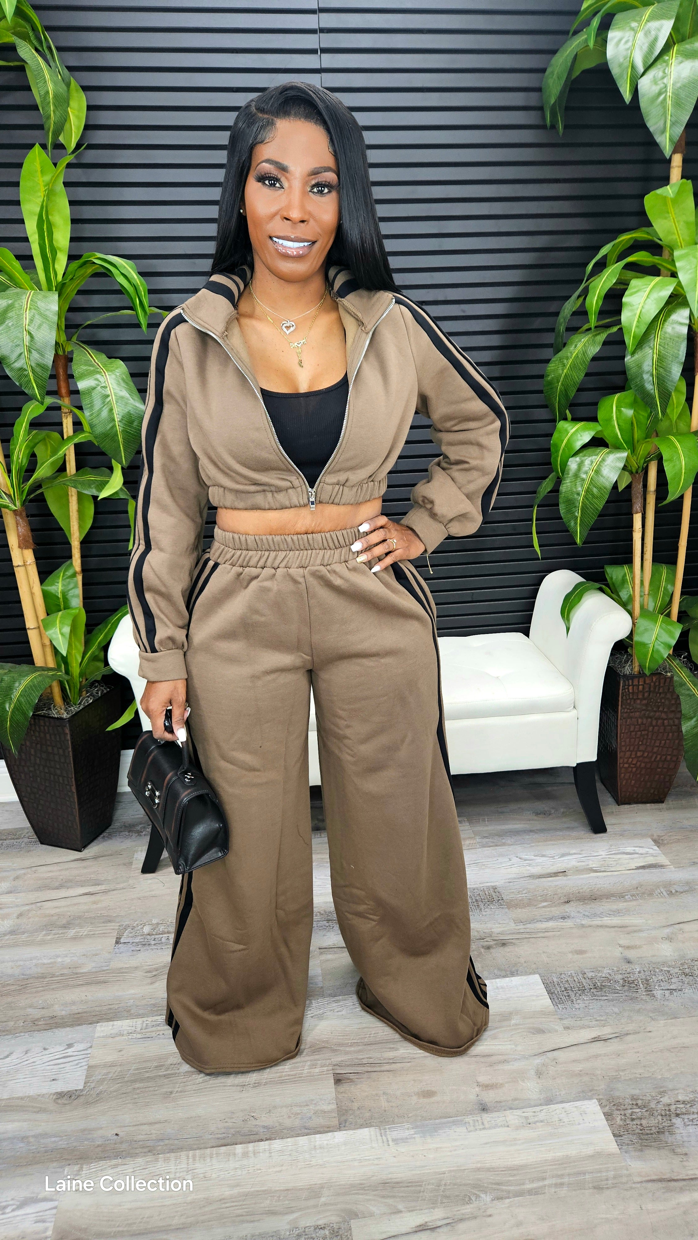 Make Your Move Sweatpants Set(Mocha)