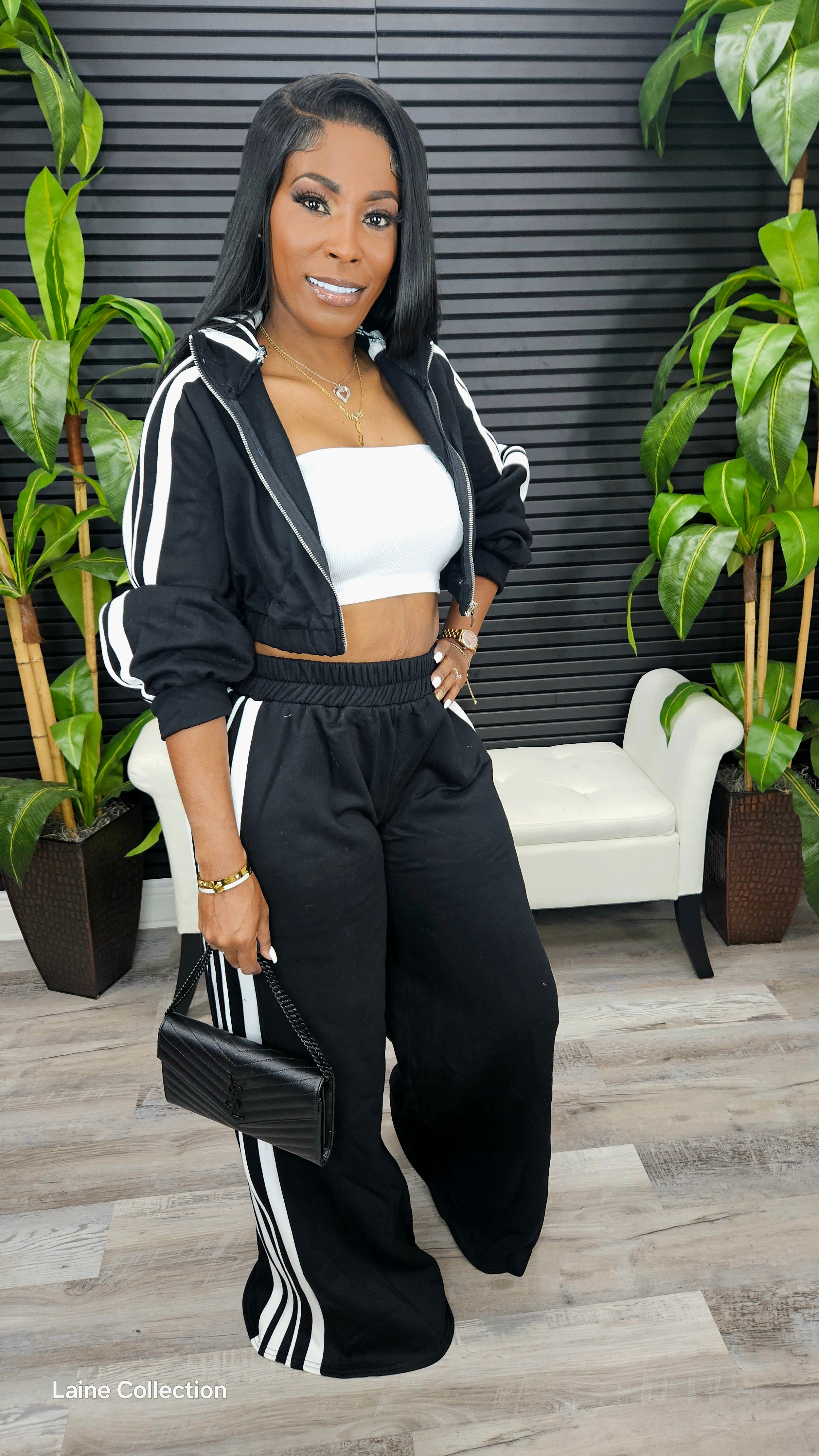 Make Your Move Sweatpants Set(Black)