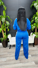 Side Striped Pants Set(Blue) - Laine Collection