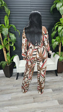 Nothing Like It Pants Set(Mocha Combo)