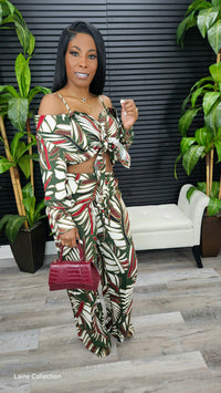 Nothing Like It Pants Set(Olive Combo)