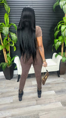 Keep It Polished Jumpsuit(Espresso) - Laine Collection