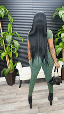Keep It Polished Jumpsuit(Pine Green) - Laine Collection
