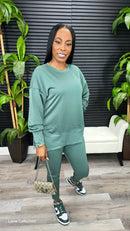 The Not So Basic Leggings Set(Olive) - Laine Collection