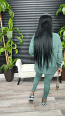 The Not So Basic Leggings Set(Olive) - Laine Collection