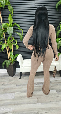 Girls Like Me Pants Set(Mocha Latte) - Laine Collection