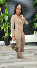 Girls Like Me Pants Set(Mocha Latte) - Laine Collection