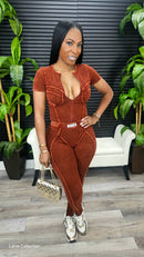 Uptown Girl Contour Jumpsuit - Laine Collection