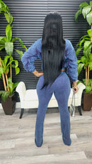 Off Script Pants Set(Blue Violet) - Laine Collection