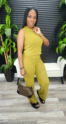 My Rules Plush 3PC Set(Olive) - Laine Collection