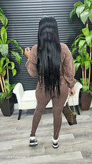 Making You Melt Pants Set(Espresso) - Laine Collection