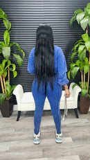 Making You Melt Pants Set(Very Navy) - Laine Collection