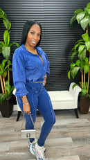 Making You Melt Pants Set(Very Navy) - Laine Collection