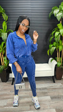 Making You Melt Pants Set(Very Navy) - Laine Collection