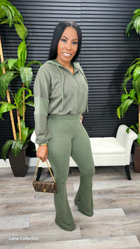 Move Aside Pants Set (Olive)