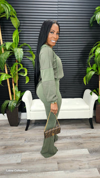 Move Aside Pants Set (Olive)