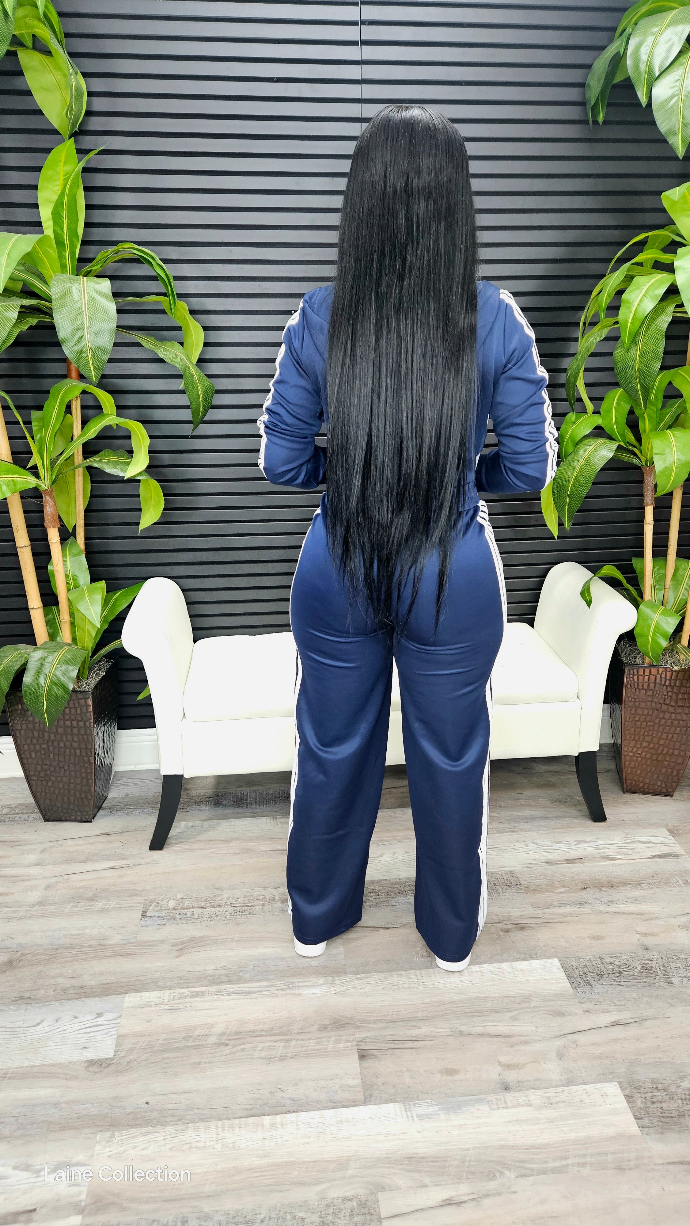 Winter Night Hoodie Pants Set(Navy)